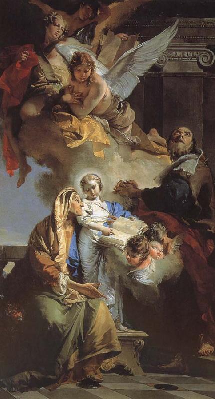 Giovanni Battista Tiepolo Our Lady of the education oil painting picture